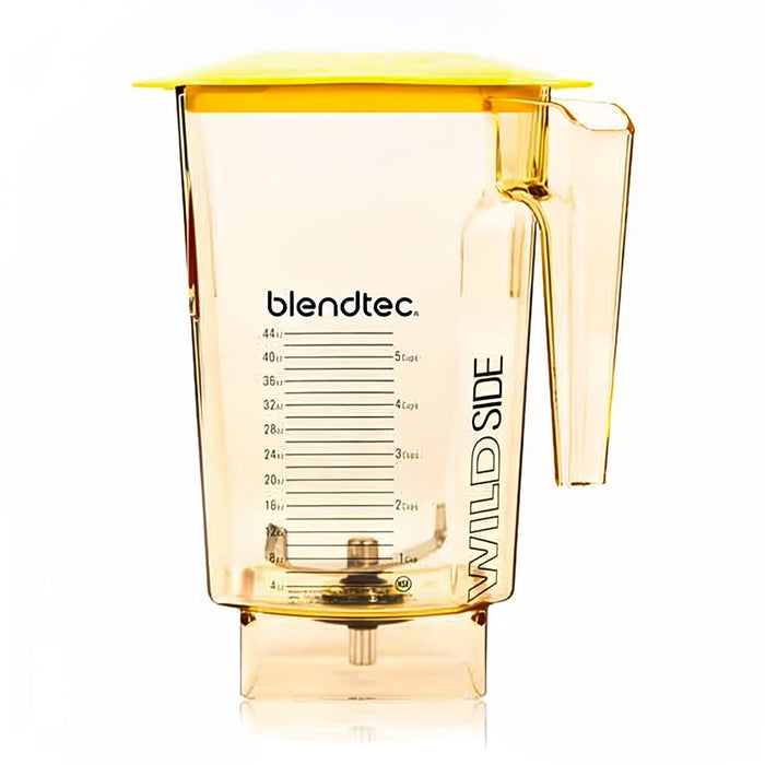 Blendtec 40-710-13 90 Oz Wildside® Jar W/ Yellow Hard Lid & 4" Wingtip Blade - Tritan, Yellow-cityfoodequipment.com
