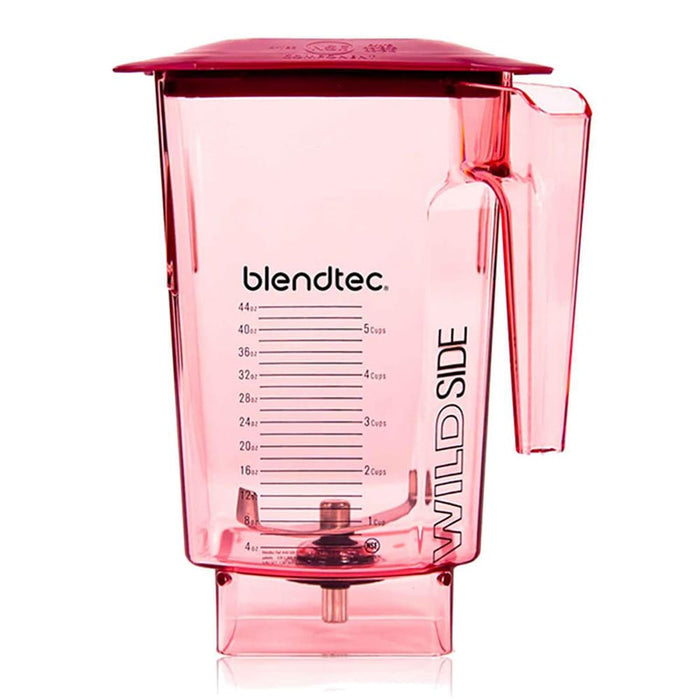 Blendtec 40-710-14 90 Oz Wildside® Jar W/ Red Hard Lid & 4" Wingtip Blade - Tritan, Red-cityfoodequipment.com