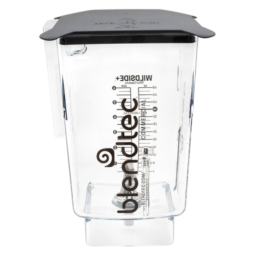 Blendtec 40-712-08 90 Oz Wildside® Jar W/ Black Gripper Lid & 3" Wingtip Blade - Tritan, Clear-cityfoodequipment.com