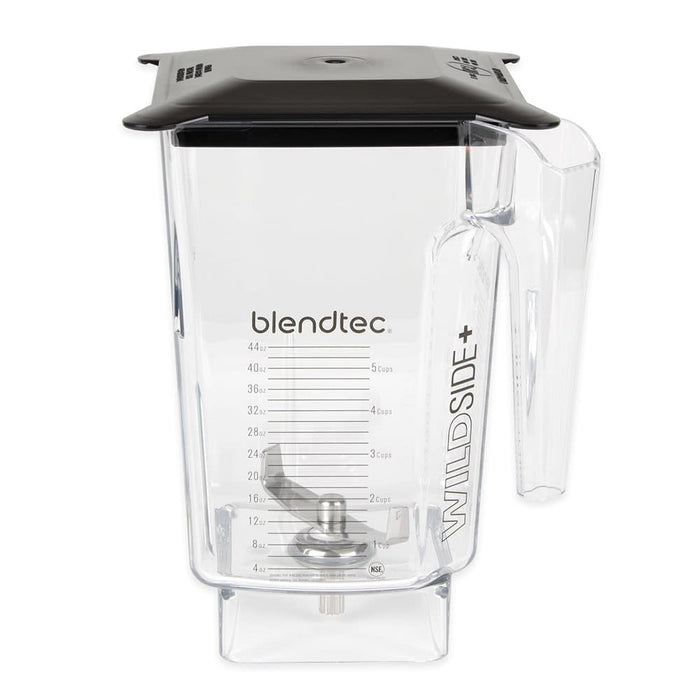 Blendtec 40-712-09 90 Oz Wildside® Jar W/ Black Soft Lid & 3" Wingtip Blade - Tritan, Clear-cityfoodequipment.com