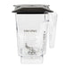 Blendtec 40-712-10 90 Oz Wildside® Jar W/ Black Hard Lid & 3" Wingtip Blade - Tritan, Clear-cityfoodequipment.com