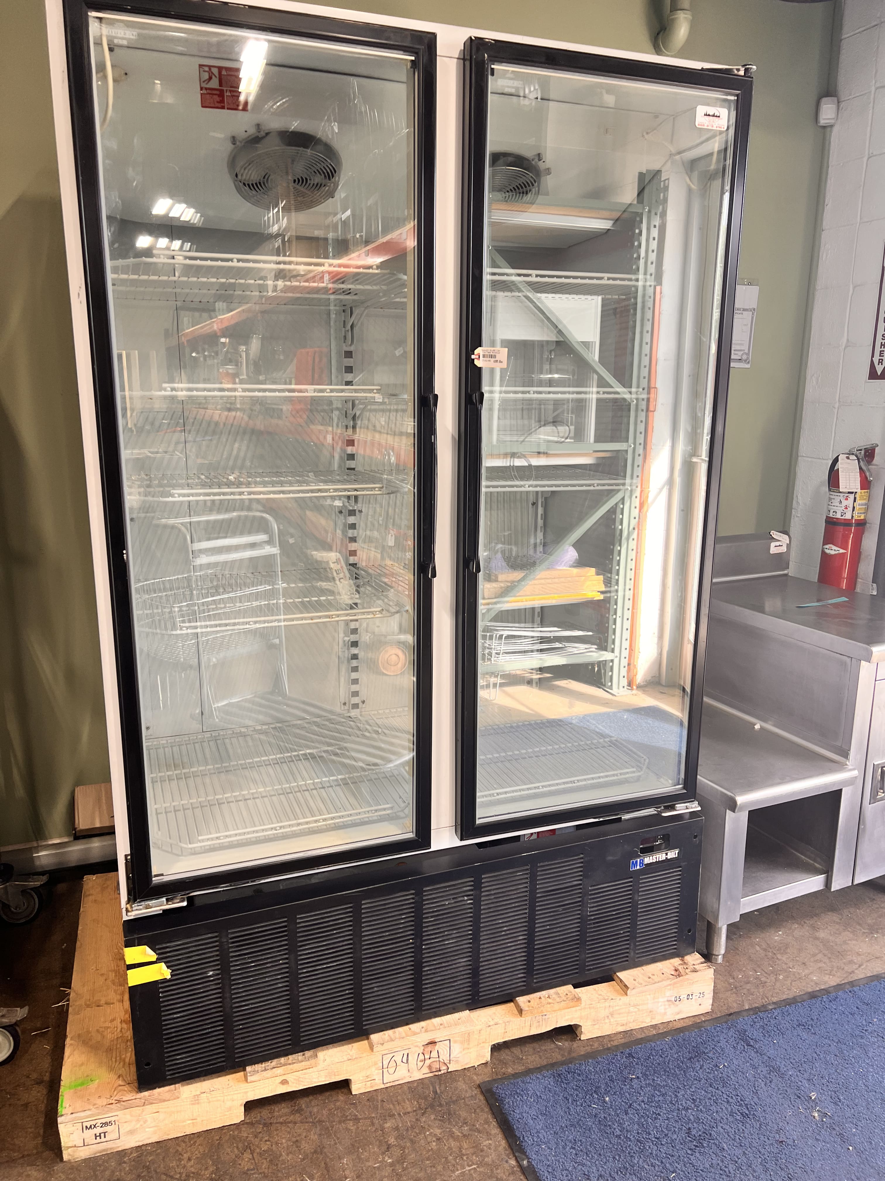 Master-Bilt BLG-48HD 2 Door Glass Freezer Merchandiser — City Food