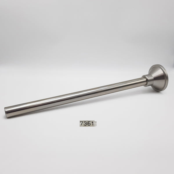 NOZZLE/HORN ALL S/S, LONG, ØEXT.45/64" (0.709") × ØINT.19/32" (0.591"), USEABLE_LONG=11" TUBE-cityfoodequipment.com