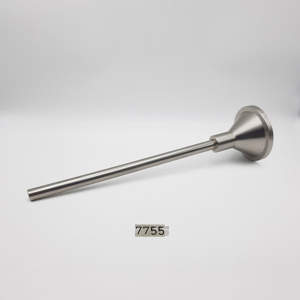 NOZZLE/HORN ALL S/S, SHORT, ØEXT.25/64" (0.394") × ØINT.5/16" (0.315"), USEABLE_LONG=6-1/4" TUBE-cityfoodequipment.com