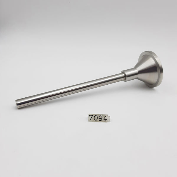 NOZZLE/HORN ALL S/S, SHORT, ØEXT.15/32" (0.472") × ØINT.25/64" (0.394"), USEABLE_LONG=6-1/4" TUBE-cityfoodequipment.com