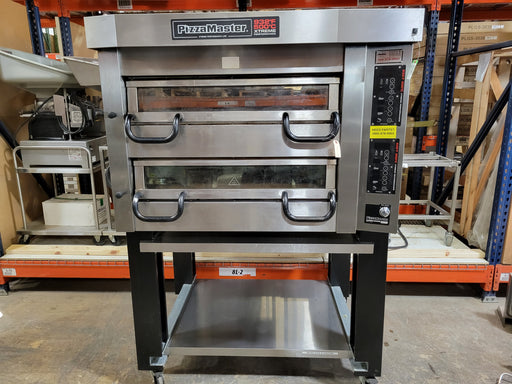 PizzaMaster PM 822ED 49" Double Deck Electric Pizza Oven, 208V, 3 Phase-cityfoodequipment.com