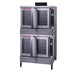 Blodgett DFG-200-ES DBL Bakery Depth Double Full Size Natural Gas Convection Oven - 100,000 BTU-cityfoodequipment.com