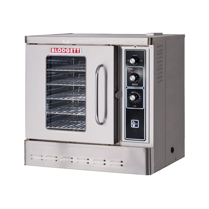 Blodgett DFG-50 BASE Single Half Size Natural Gas Convection Oven - 27,500 BTU-cityfoodequipment.com