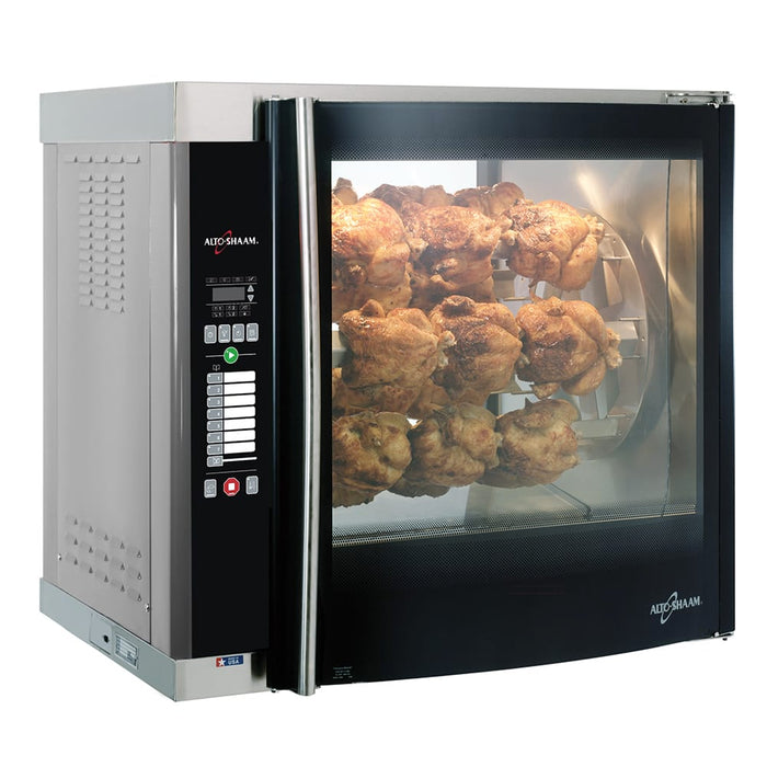 Alto-Shaam AR-7E-DBLPANE Electric 7 Spit Commercial Rotisserie, 208v/1ph-cityfoodequipment.com