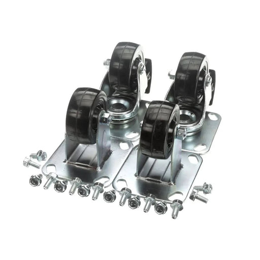 Alto-Shaam 14227 Casters, Set Of 4 (2 Rigid, 2 Swivel W/ Brake), 3"-cityfoodequipment.com