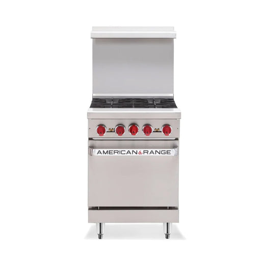 American Range AR-2RB-SB 24" Gas Range w/ Charbroiler & Storage Base, Liquid Propane-cityfoodequipment.com
