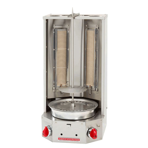 American Range AVB-2E Gas Gyro Machine w/ 30 lb Capacity - (1) Burner, Stainless Steel, Natural Gas-cityfoodequipment.com