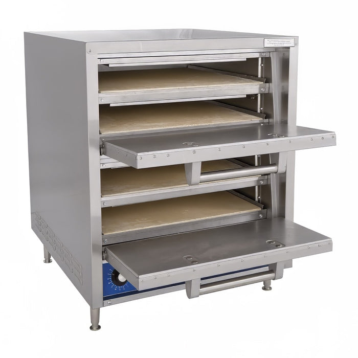 Bakers Pride P44S Hearthbake Countertop Quadruple Multi-Purpose Deck Oven - 240v-cityfoodequipment.com