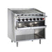Bakers Pride F-24RS-R 24" Floor Model Gas Charbroiler w/ Cast Iron Radiants - (4) Burners, Natural Gas-cityfoodequipment.com