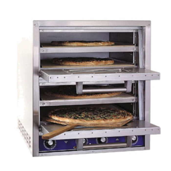 Bakers Pride P44-BL Countertop Pizza/pretzel Oven - Double Deck, 220v/3ph-cityfoodequipment.com