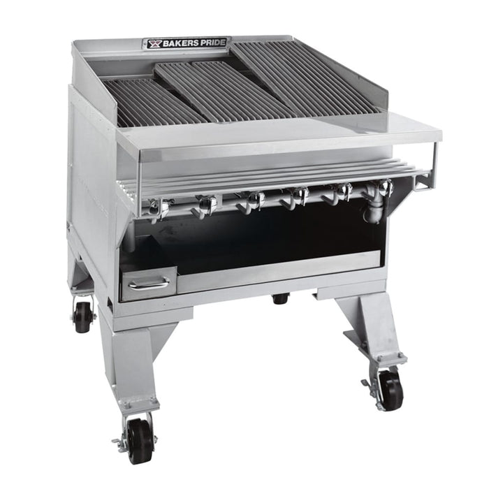 Bakers Pride CH-6 31 1/2" Gas Charbroiler w/ Cast Iron Grates, LP-cityfoodequipment.com