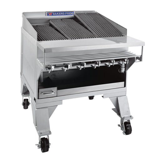 Bakers Pride CH-6 31 1/2" Gas Charbroiler w/ Cast Iron Grates, Natural Gas-cityfoodequipment.com