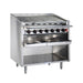 Bakers Pride F-48RS-R 48" Floor Model Gas Charbroiler w/ Cast Iron Radiants - (10) Burners, Liquid Propane-cityfoodequipment.com
