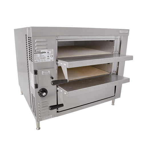Bakers Pride GP-61HP Hearthbake Countertop Double Multi-Purpose Deck Oven - Natural Gas-cityfoodequipment.com