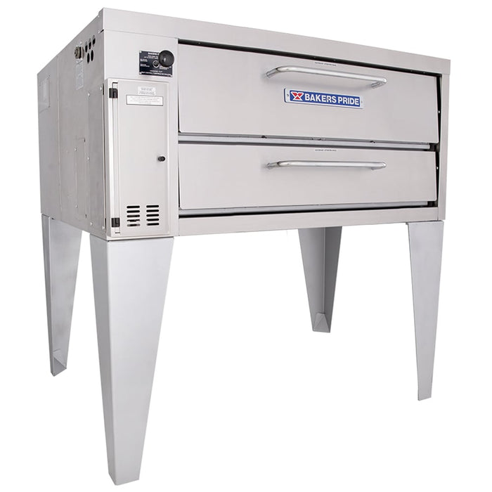 Bakers Pride 351 Super Deck Floor Model Single Pizza Deck Oven - Natural Gas-cityfoodequipment.com