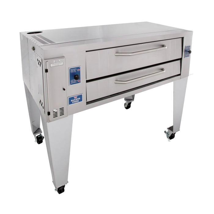 Bakers Pride Y-600 Super Deck Floor Model Single Pizza Deck Oven - Natural Gas-cityfoodequipment.com