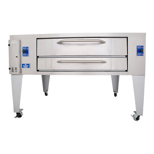 Bakers Pride Y-800BL Super Deck Floor Model Single Pizza Deck Oven - Natural Gas-cityfoodequipment.com