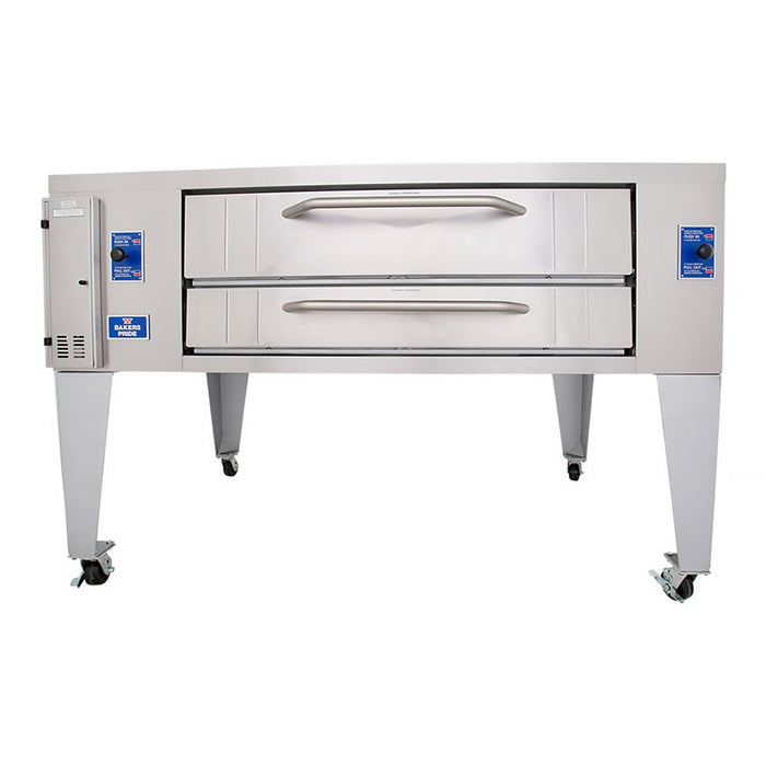 Bakers Pride Y-800BL Super Deck Floor Model Single Pizza Deck Oven - Natural Gas-cityfoodequipment.com