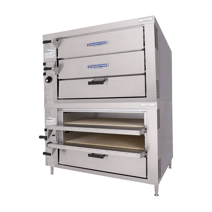 Bakers Pride GP-62 Hearthbake Countertop Quadruple Multi-Purpose Deck Oven - Natural Gas-cityfoodequipment.com