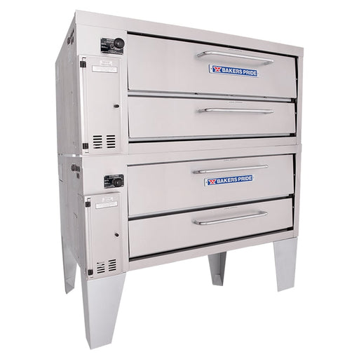 Bakers Pride 152 Super Deck Floor Model Double Pizza Deck Oven - Natural Gas-cityfoodequipment.com