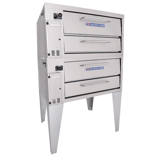 Bakers Pride 252 Super Deck Floor Model Double Pizza Deck Oven - Natural Gas-cityfoodequipment.com