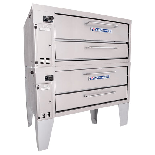 Bakers Pride 352 Super Deck Floor Model Double Pizza Deck Oven - Natural Gas-cityfoodequipment.com