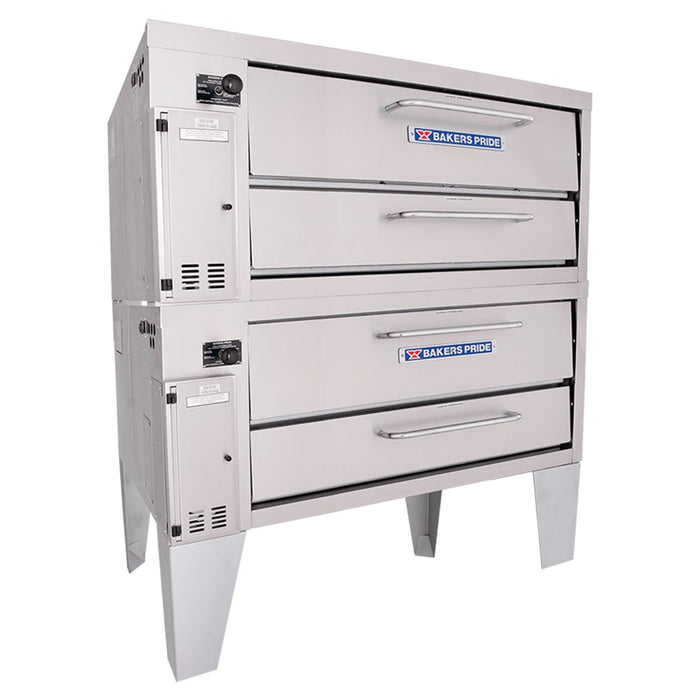 Bakers Pride 3152 Super Deck Floor Model Double Pizza Deck Oven - Natural Gas-cityfoodequipment.com