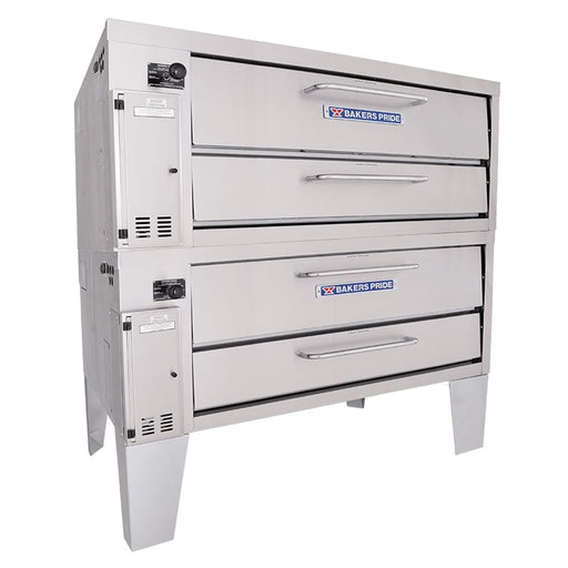 Bakers Pride 452 Super Deck Floor Model Double Pizza Deck Oven - Natural Gas-cityfoodequipment.com