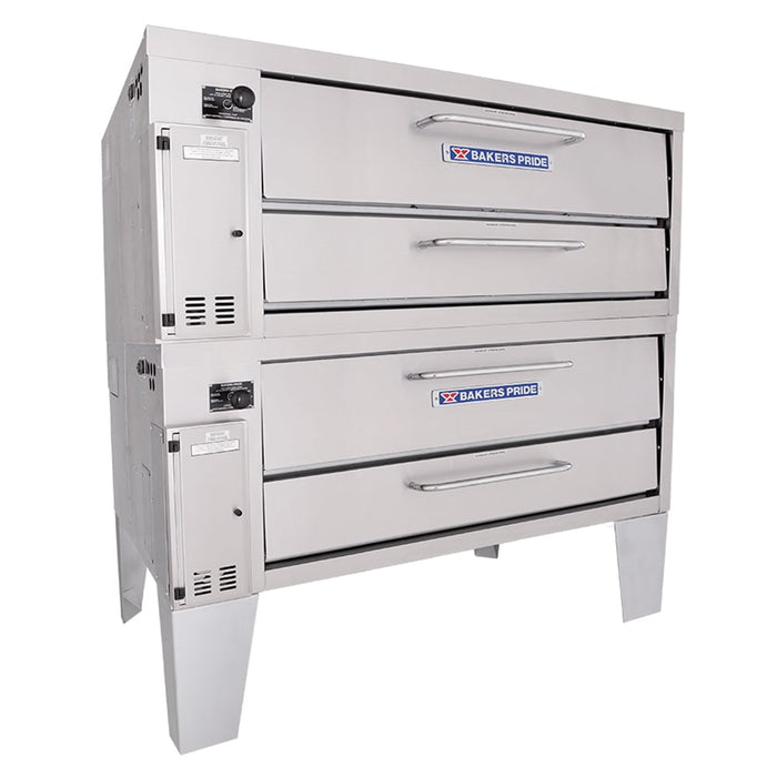 Bakers Pride 452 Super Deck Floor Model Double Pizza Deck Oven - Natural Gas-cityfoodequipment.com