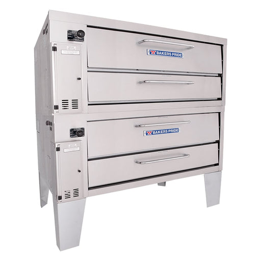 Bakers Pride 4152 Super Deck Floor Model Double Pizza Deck Oven - Natural Gas-cityfoodequipment.com