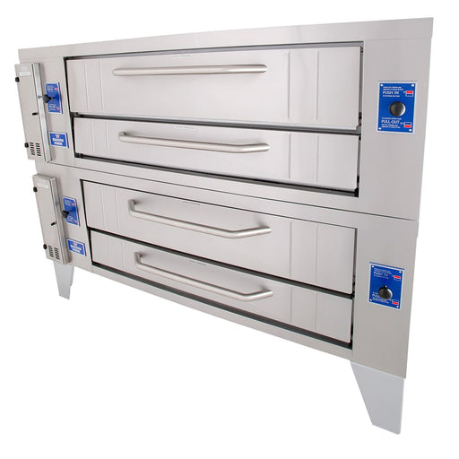 Bakers Pride Y-602 Super Deck Floor Model Double Pizza Deck Oven - Natural Gas-cityfoodequipment.com