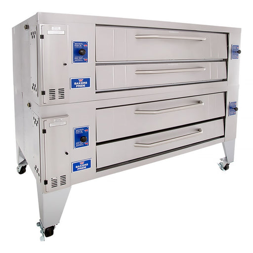 Bakers Pride Y-602BL Super Deck Floor Model Double Pizza Deck Oven - Liquid Propane-cityfoodequipment.com