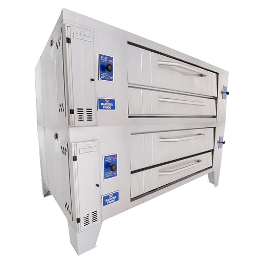 Bakers Pride Y-802 Super Deck Floor Model Double Pizza Deck Oven - Natural Gas-cityfoodequipment.com