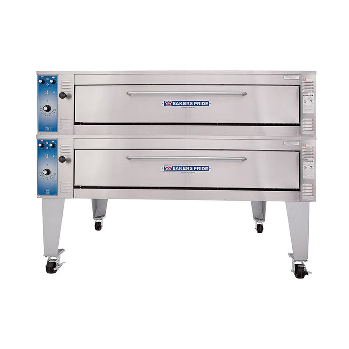 Bakers Pride EB-2-8-5736 Super Deck Floor Model Double Pizza Deck Oven - 208v-cityfoodequipment.com