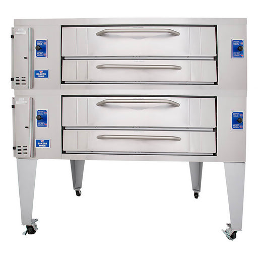 Bakers Pride Y-802BL Double Pizza Deck Oven, LP-cityfoodequipment.com