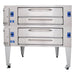 Bakers Pride Y-802BL Double Pizza Deck Oven, LP-cityfoodequipment.com
