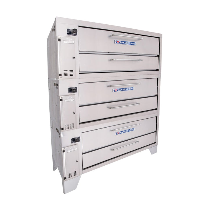 Bakers Pride 3153 Super Deck Floor Model Triple Pizza Deck Oven - Liquid Propane-cityfoodequipment.com