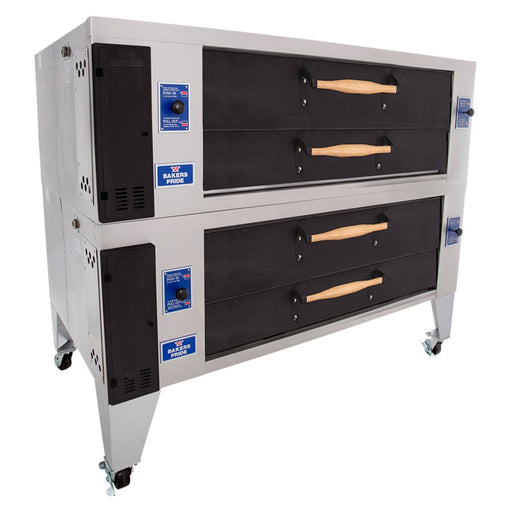 Bakers Pride Y-802BL-DSP Double-Deck Pizza Oven, LP-cityfoodequipment.com