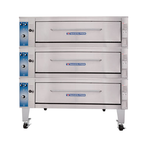 Bakers Pride ER-3-12-3836 Super Deck Floor Model Triple Multi-Purpose Deck Oven - 208v-cityfoodequipment.com