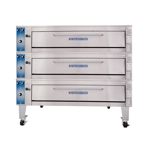 Bakers Pride EP-3-8-5736 Super Deck Floor Model Triple Pizza Deck Oven - 208v-cityfoodequipment.com
