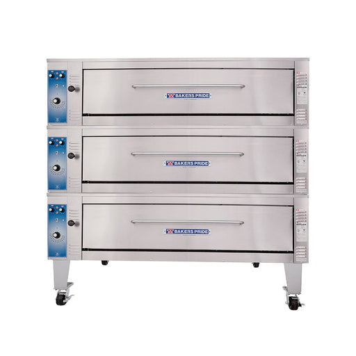 Bakers Pride ER-3-12-5736 Super Deck Floor Model Triple Multi-Purpose Deck Oven - 208v-cityfoodequipment.com