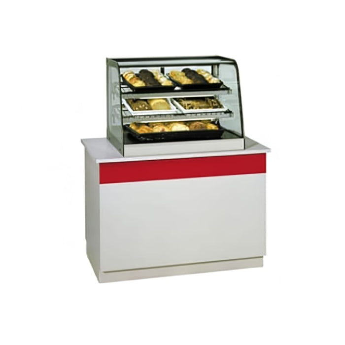 Federal CD4828 48" Full Service Display Case w/ Curved Glass - (3) Levels, 120v-cityfoodequipment.com