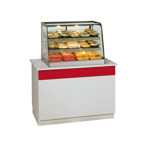 Federal CH4828 47" Full Service Countertop Heated Display Case - (3) Shelves, 120v-cityfoodequipment.com