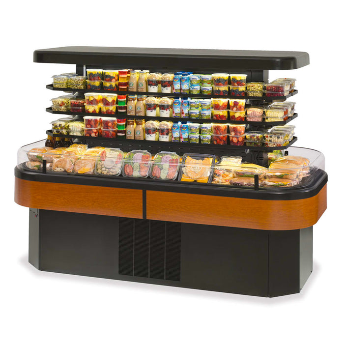 Federal IMSS84SC-3 84" Horizontal Island Open Air Cooler W/ (4) Levels, 208-230v/1ph-cityfoodequipment.com