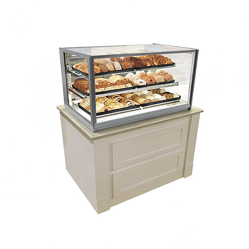 Federal ITD4826 48" Full Service Bakery Case W/ Straight Glass - (3) Levels, 120v-cityfoodequipment.com